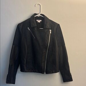 Helmut lang Black lamb’s Leather Jacke